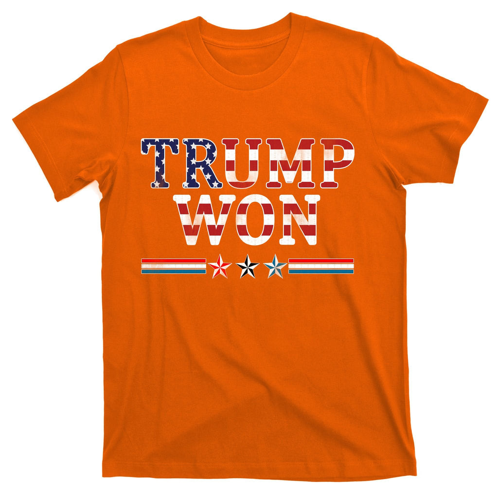 Trump Won American Flag Pro Republican T-Shirt product image 5