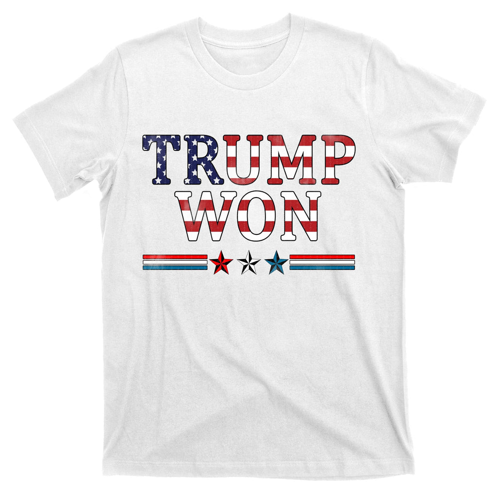 Trump Won American Flag Pro Republican T-Shirt product image 11
