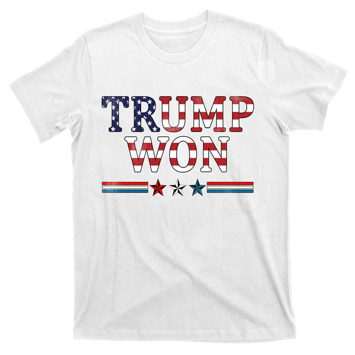 Trump Won American Flag Pro Republican T-Shirt product image 11