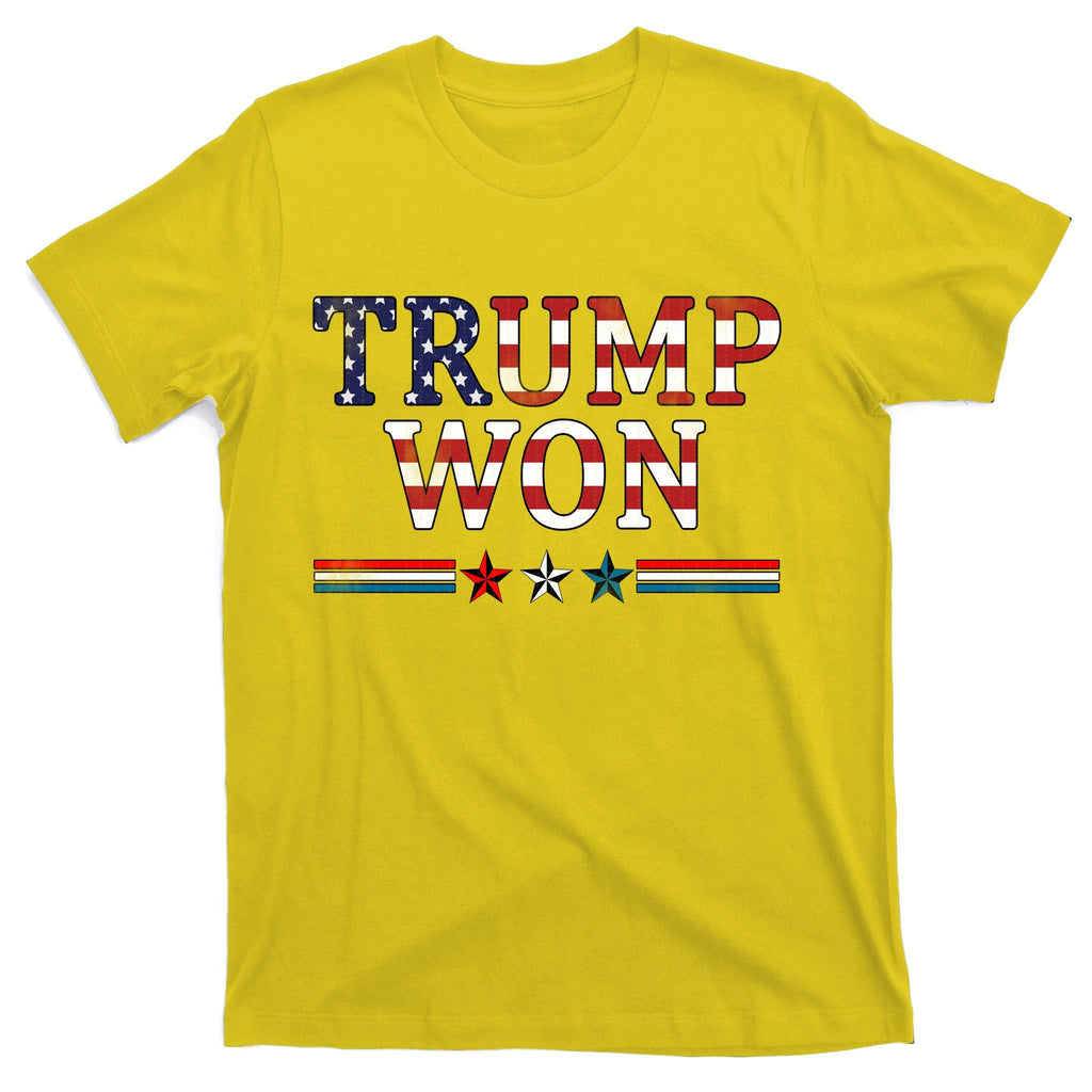 Trump Won American Flag Pro Republican T-Shirt product image 3