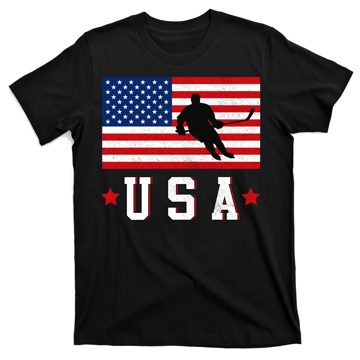 USA Hockey Winter Sports Games T-Shirt product image 7