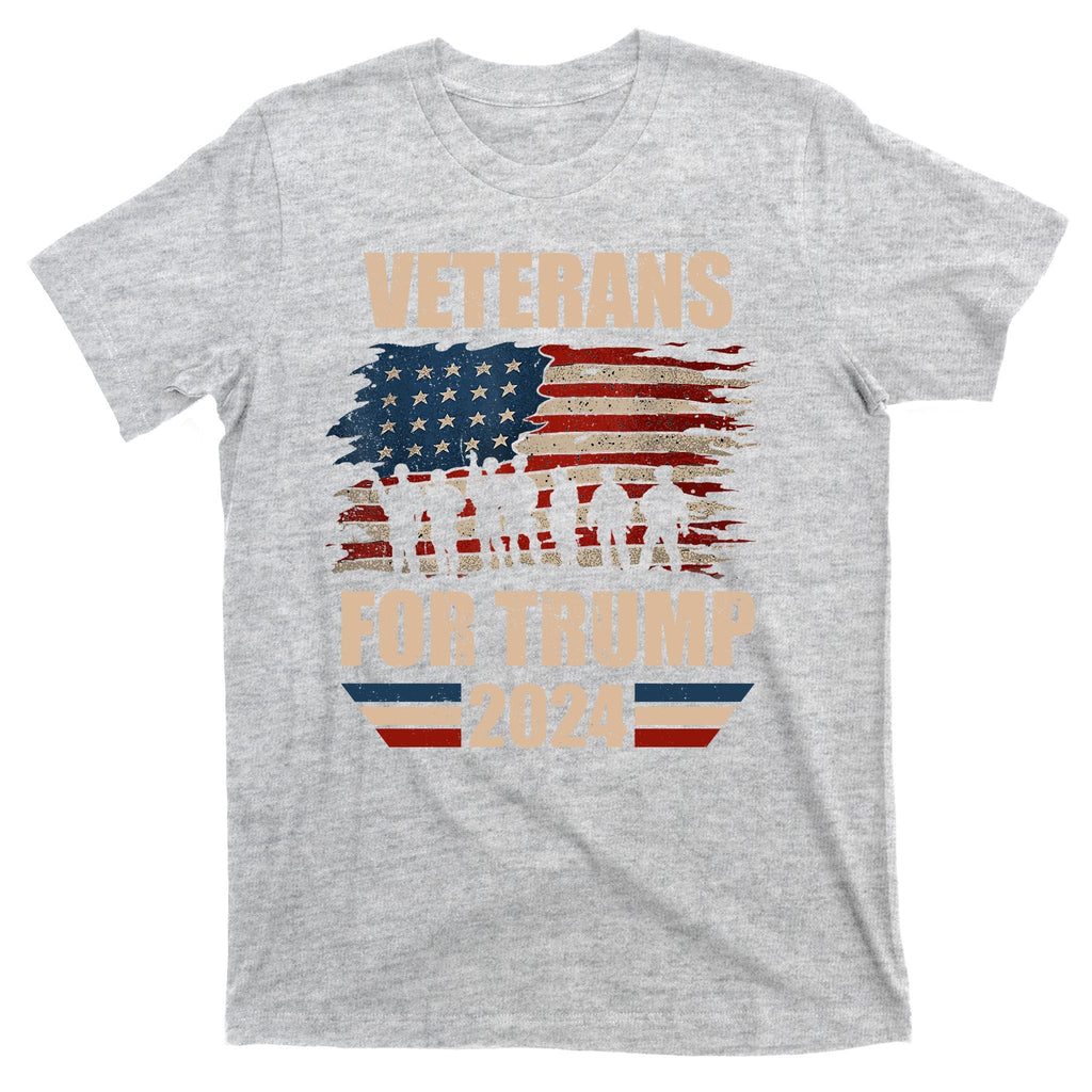 Veterans For Trump 2024 Pro American Troops T-Shirt product image 9