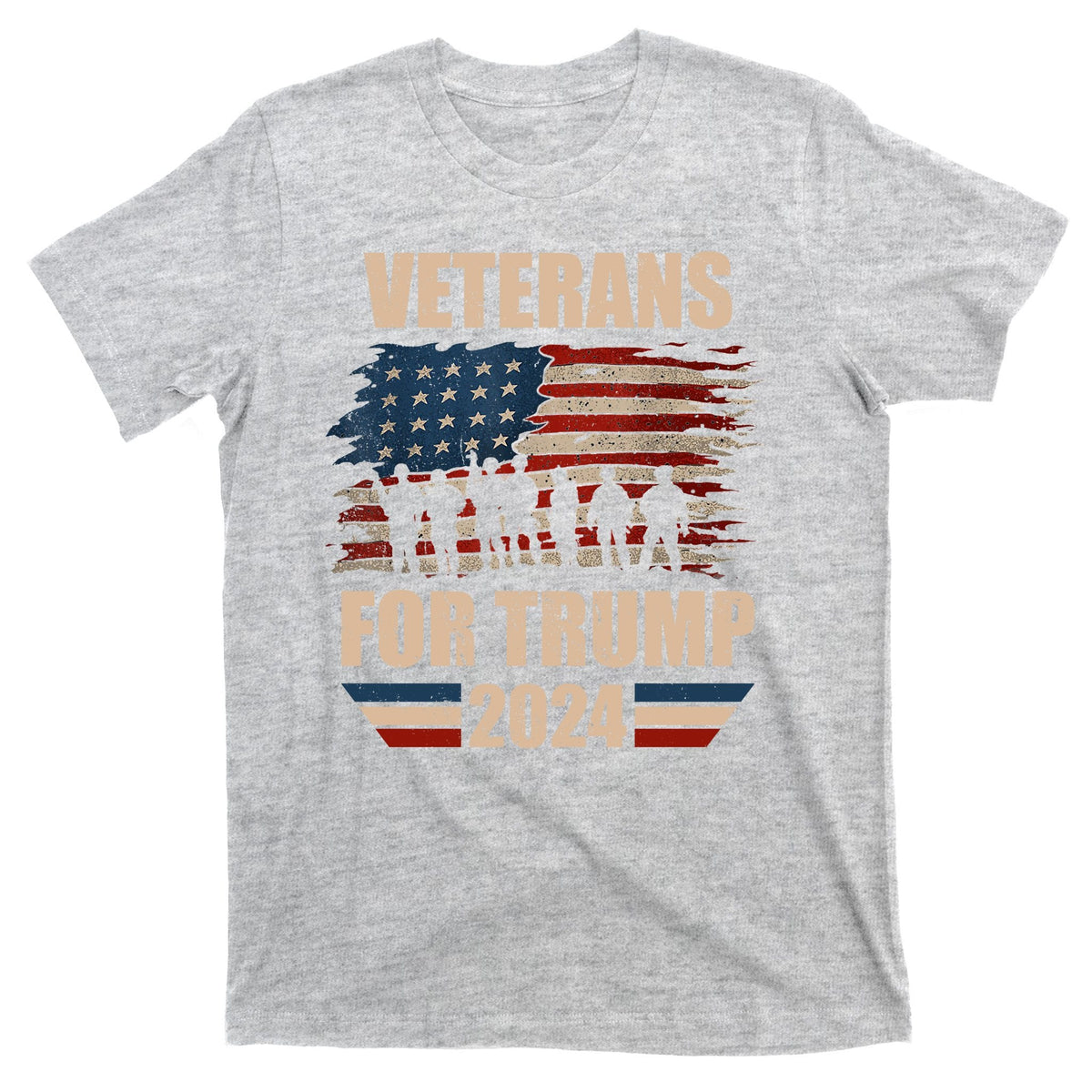 Veterans For Trump 2024 Pro American Troops T-Shirt product image 9