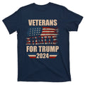 Veterans For Trump 2024 Pro American Troops T-Shirt product image 1