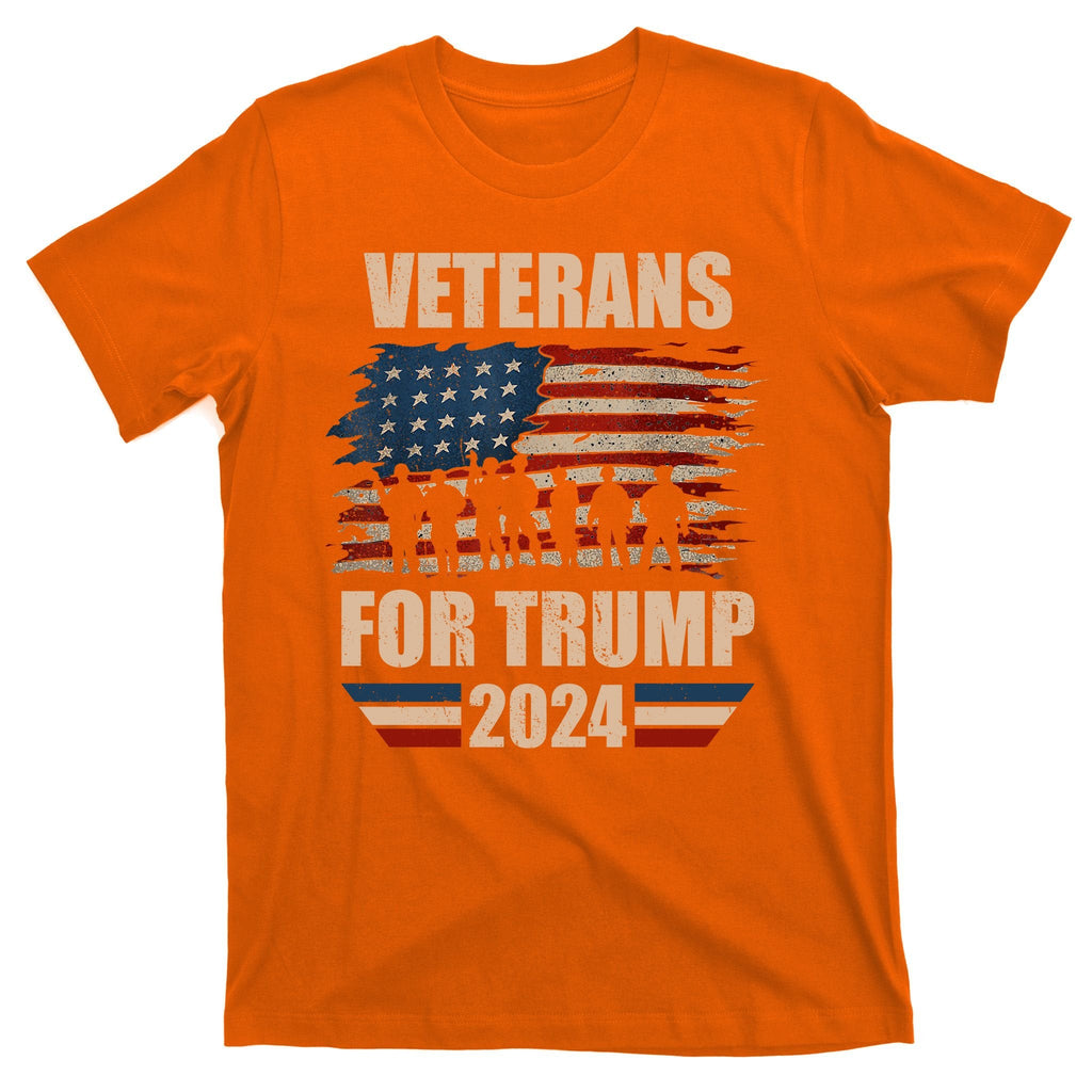 Veterans For Trump 2024 Pro American Troops T-Shirt product image 5
