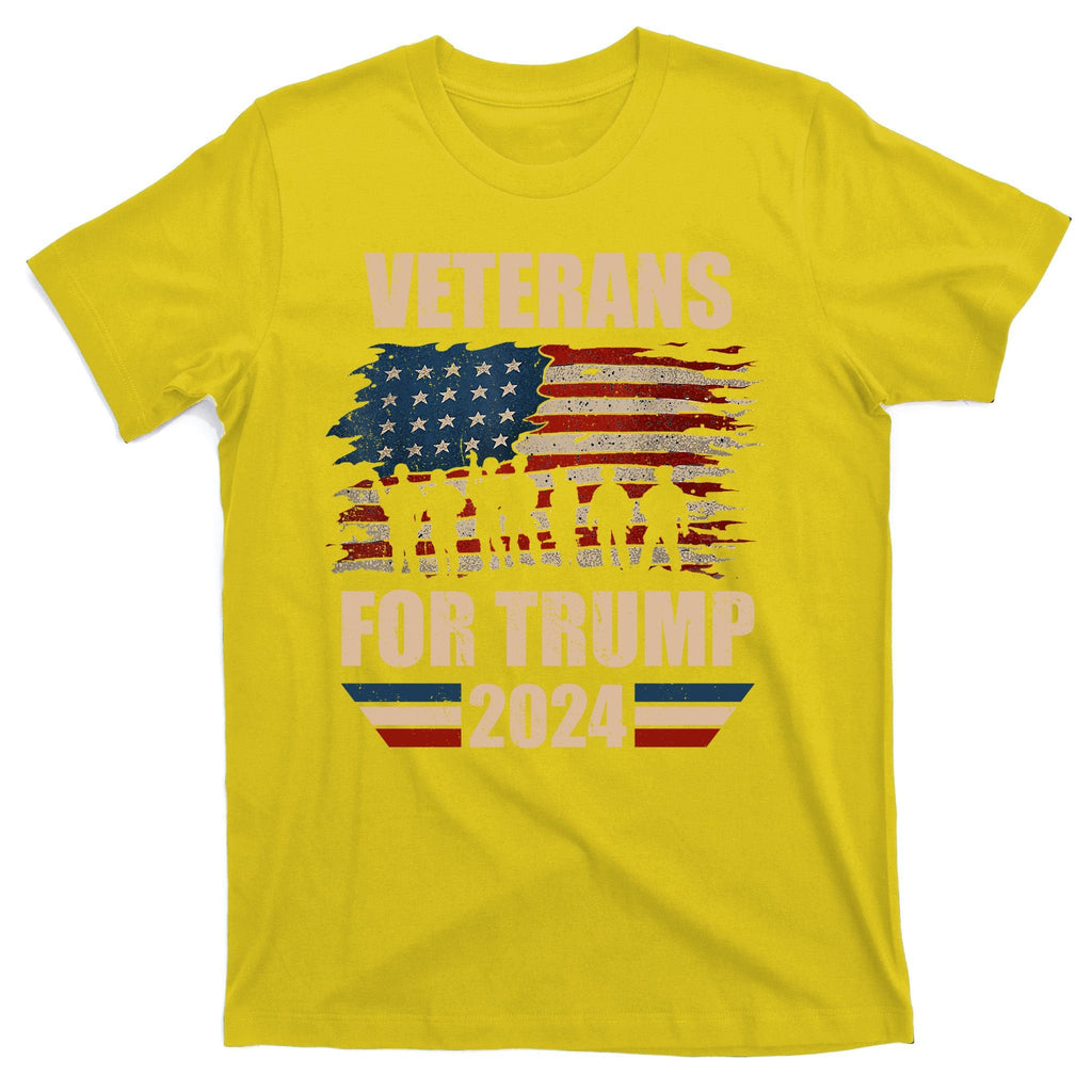 Veterans For Trump 2024 Pro American Troops T-Shirt product image 3