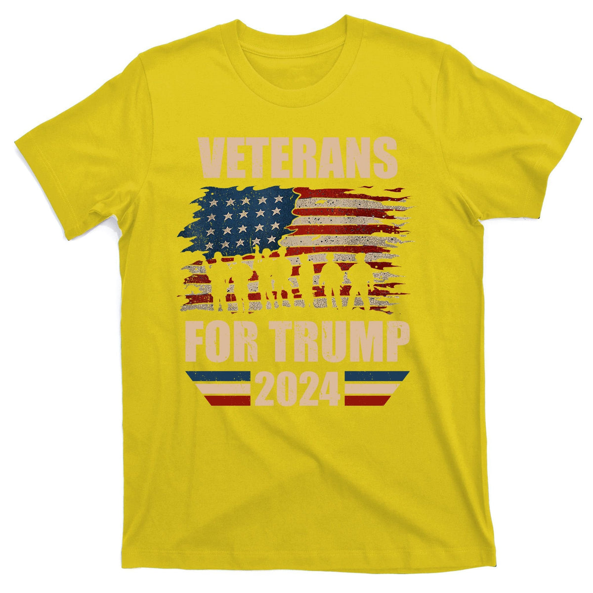 Veterans For Trump 2024 Pro American Troops T-Shirt product image 3