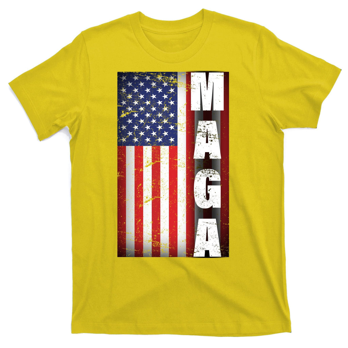 Vintage Grunge MAGA American Flag T-Shirt product image 3