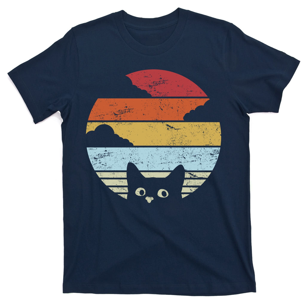 Vintage Sunset Cat T-Shirt product image 1