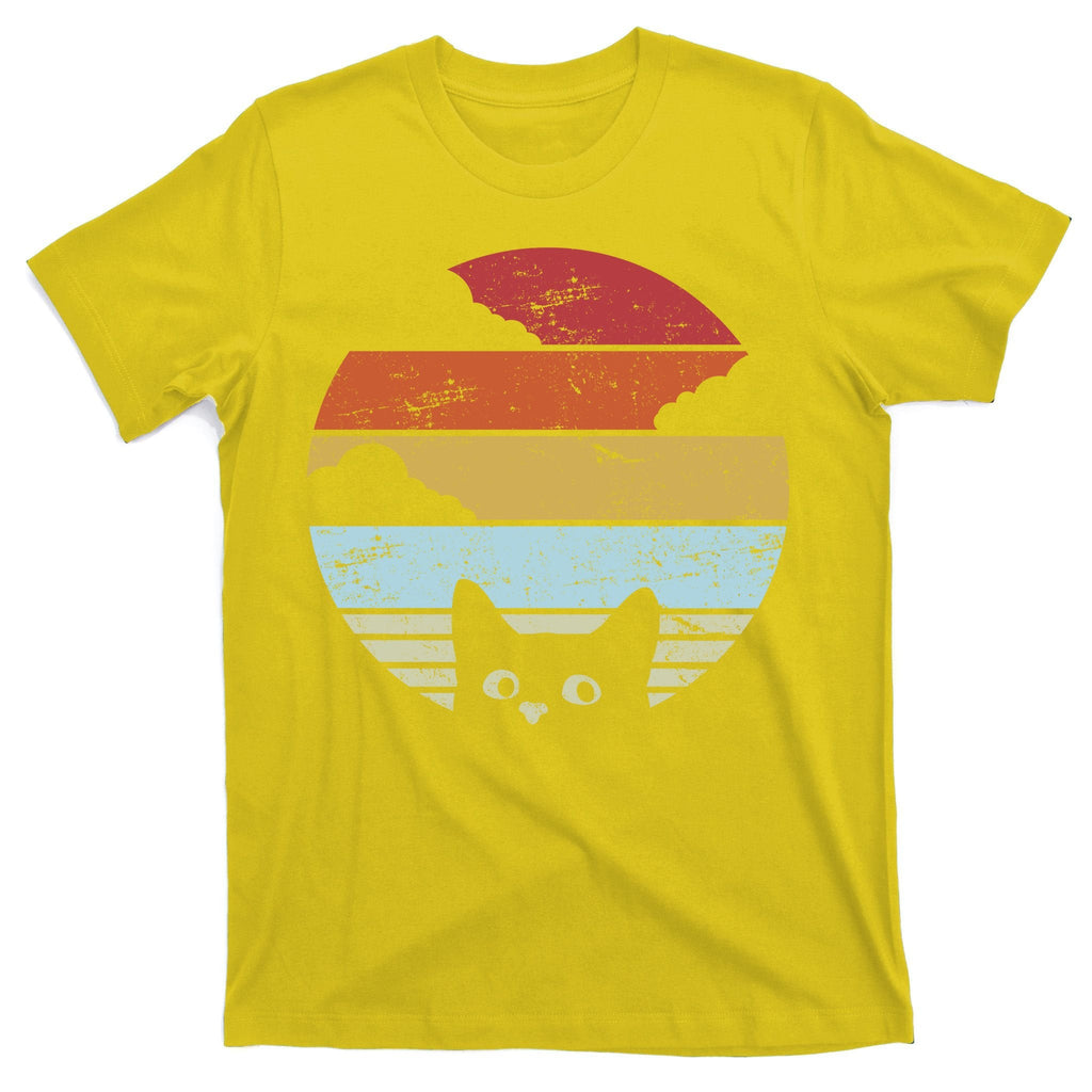 Vintage Sunset Cat T-Shirt product image 3