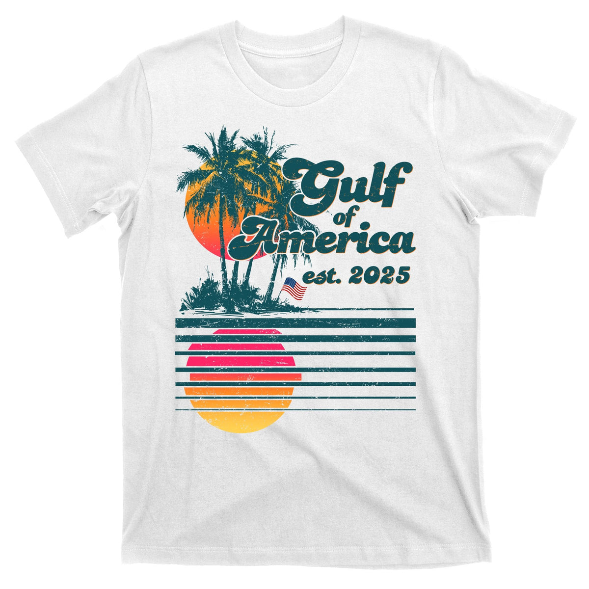 Vintage Tropical Gulf Of America Est 2025 T-Shirt product image 11