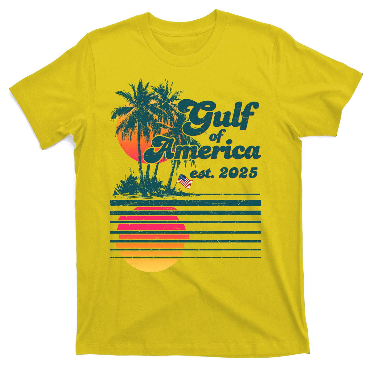 Vintage Tropical Gulf Of America Est 2025 T-Shirt product image 3