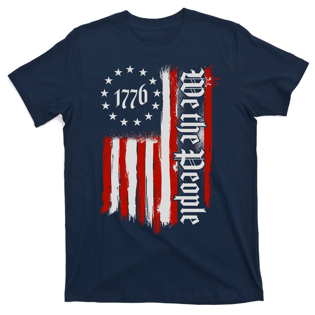 We The People 1776 Distressed USA American Flag T-Shirt product image 1