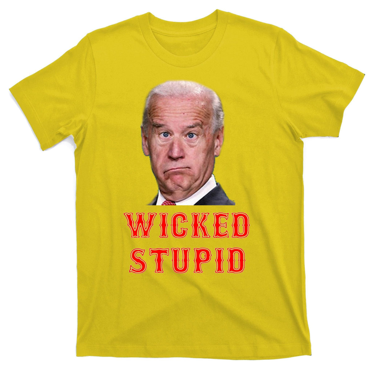 Wicked Stupid Funny Joe Biden Boston T-Shirt product image 3