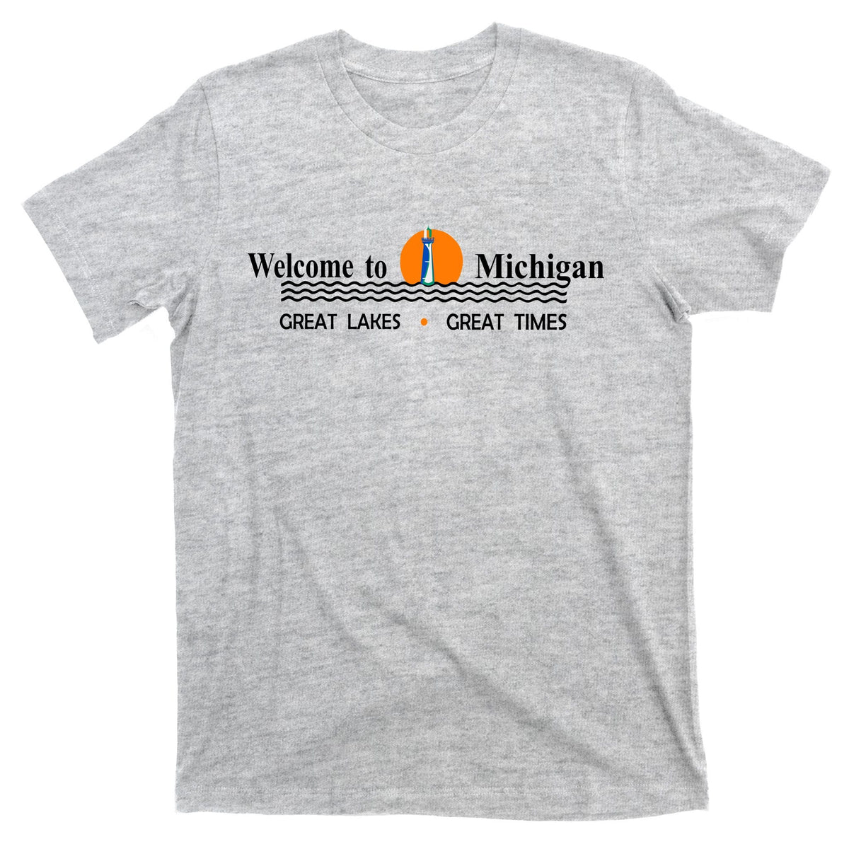 Welcome To Michigan Logo Great Lakes Times T-Shirt product image 9