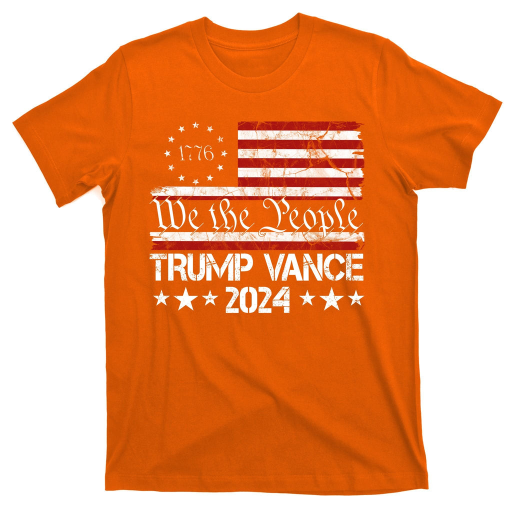 We The People Trump Vance 2024 Usa Vintage Flag T-Shirt product image 3