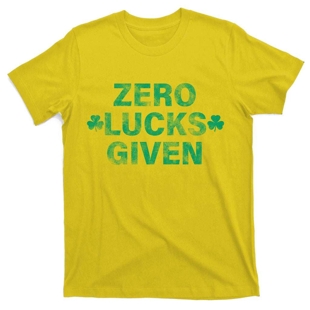 Zero Lucks Given Vintage St Patricks Day T-Shirt product image 3